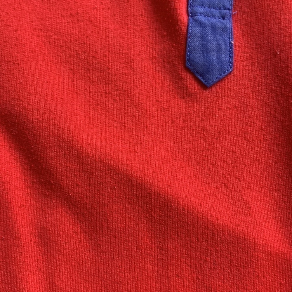 Blast 80s Colorblock Colorful Collared Popover Button up Vintage Sweatshirt Sm - Picture 5 of 8